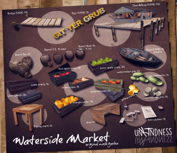 uK - Waterside Market Cantaloupe Pile