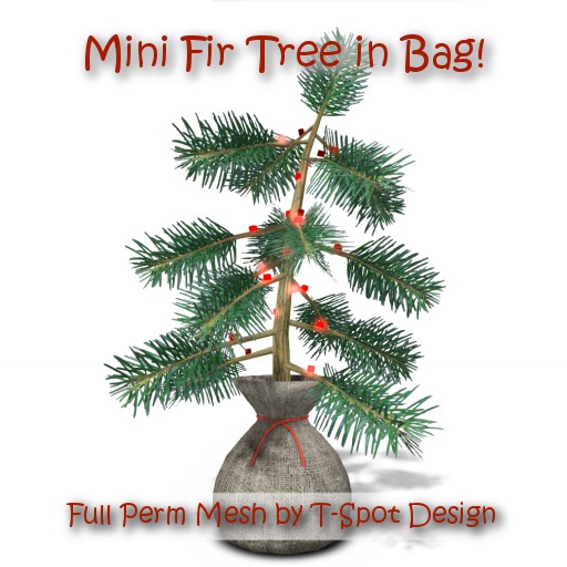 T-Spot Mesh - Bag with Mini Fir Tree - Full Perm - LI=2.0