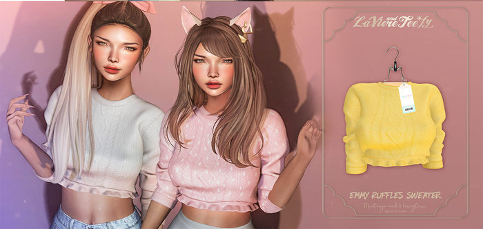 Tee*fy Emmy Ruffles Sweater - Lemon