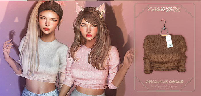 Tee*fy Emmy Ruffles Sweater - Sand