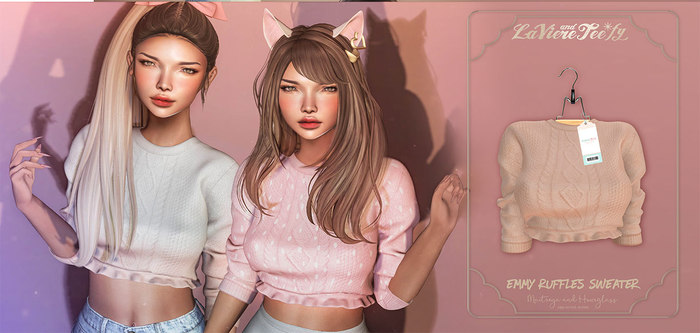 Tee*fy Emmy Ruffles Sweater - Nude