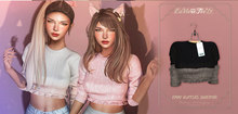 Tee*fy Emmy Ruffles Sweater - AshBlack