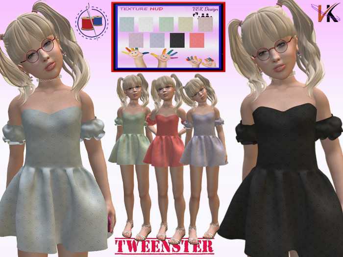 V&K Design Tweenster soft Pastel +FATPACK+ Dress