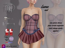 !MiH Luna red plaid [boxed]
