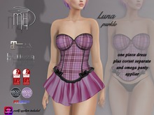 !MiH Luna purkle plaid [boxed]