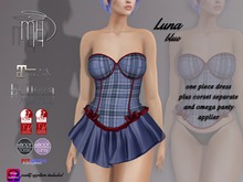 !MiH Luna blue plaid [boxed]