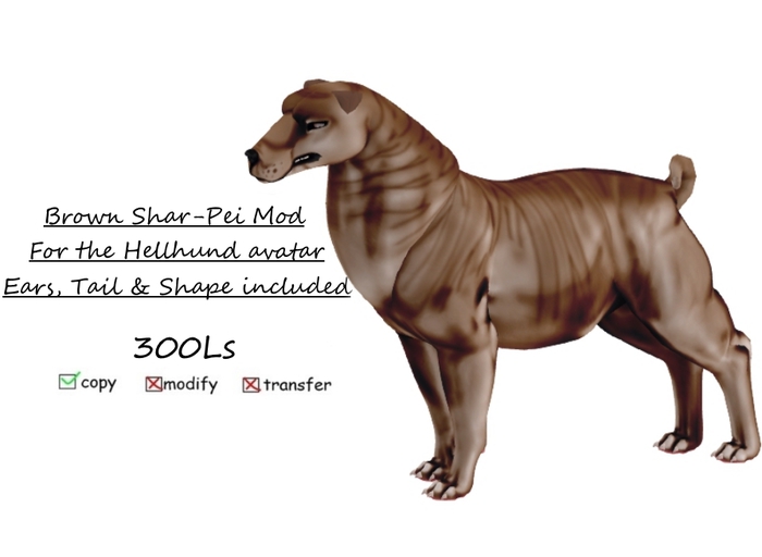 Hellhund: Brown Shar-Pei Mod