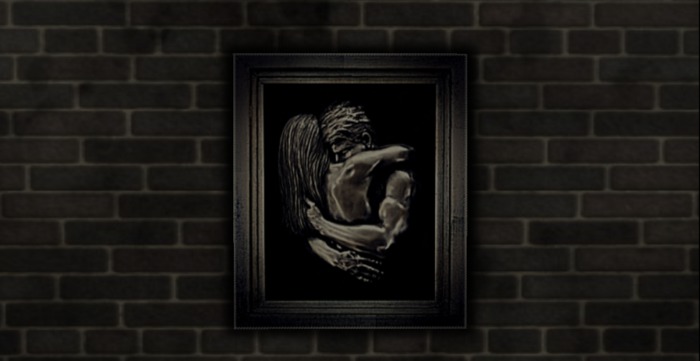 One Love 3D Wall frame ART wish shadow Mesh 100 % ( Boxed )