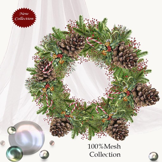 Mesh rustic wreath v. 1