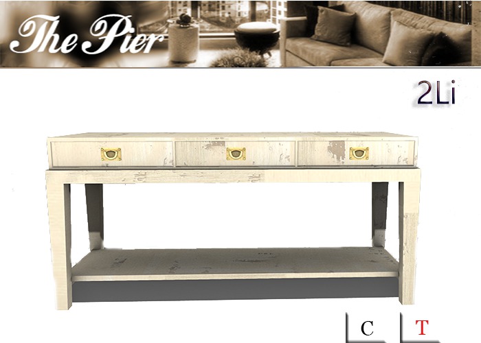 wooden console table