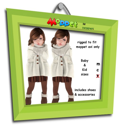 Moppet Cream Wool Coat Set