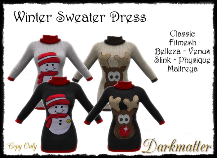 Winter Sweater Dress - Boxed