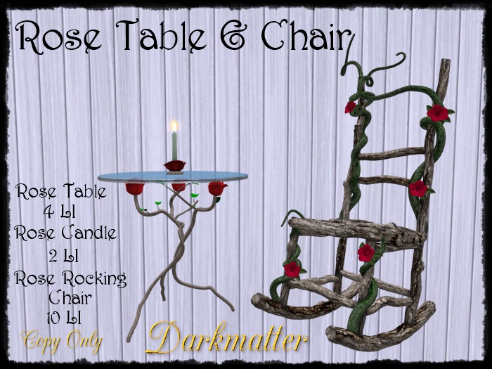 Rose Table & Chair - Boxed