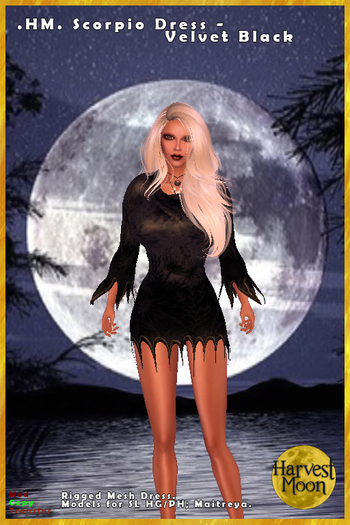.HM. Scorpio Dress [Add and Click] Velvet Black