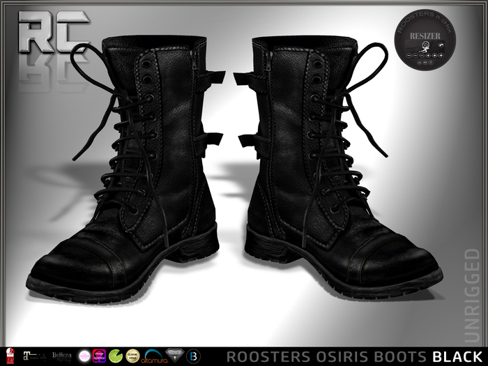 Roosters Osiris Boots (BLACK)