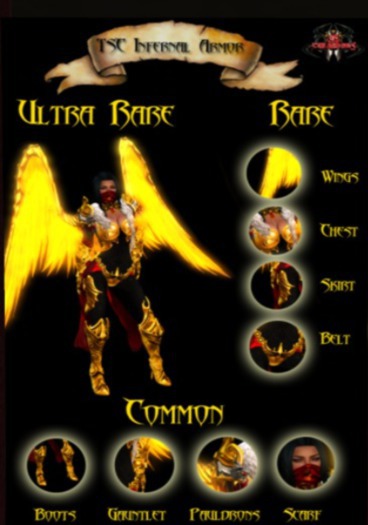 TSC Gold Infernal Chestplate RARE