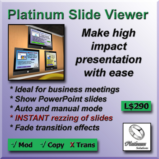 Platinum Slide Viewer - Make high impact presentations with instant rez technology