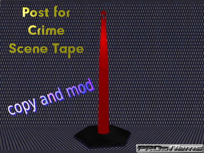 Soporte para la cinta de la escena del crimen