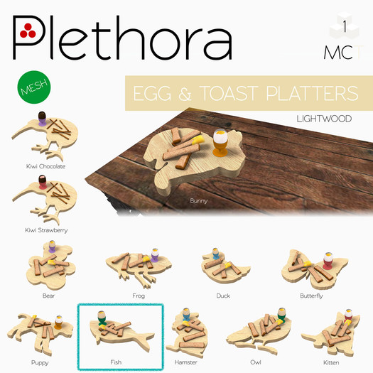 Plethora - Egg & Toast Platters - Lightwood Fish