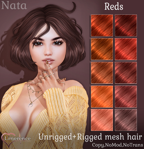 {Limerence} Nata hair-Reds