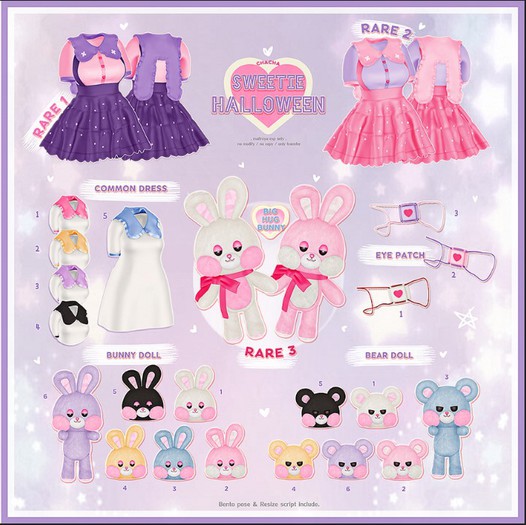 CHACHA. Sweetie Halloween gacha / bunny doll / 2
