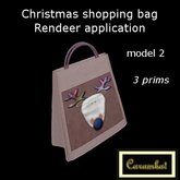Christmas shopping bag Rendeer application - model 2