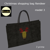Christmas shopping bag Rendeer - model 3