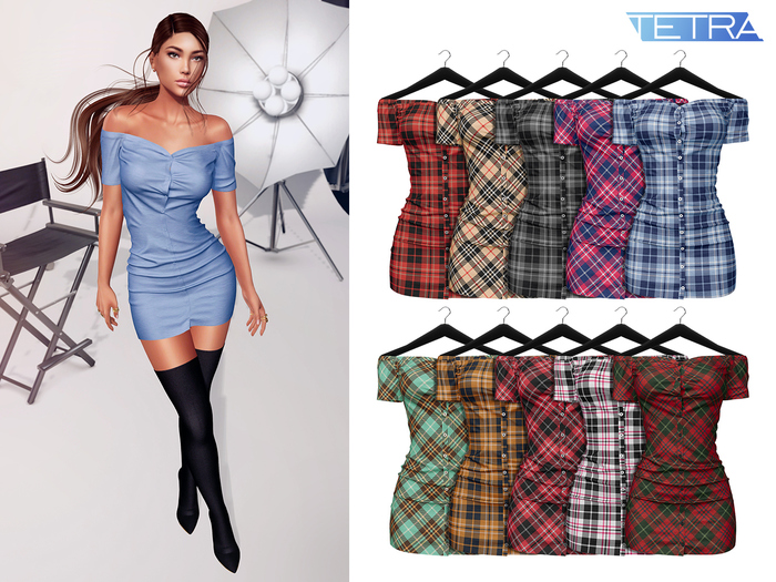 TETRA - Faith dress (Plaid pack)
