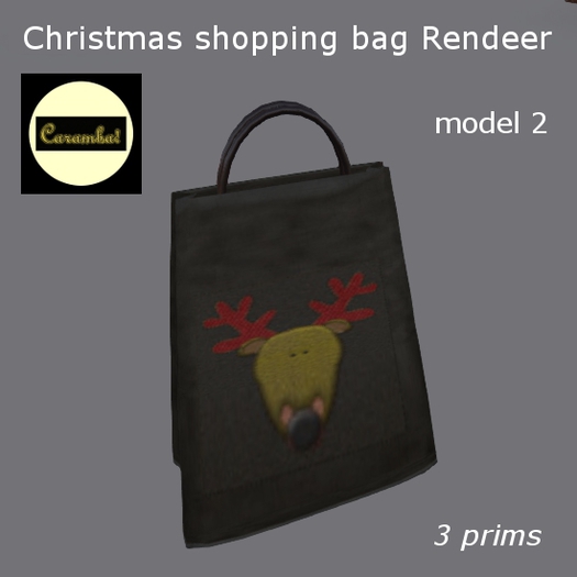 Christmas shopping bag Rendeer - model 2