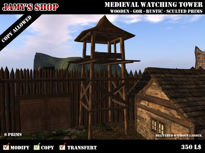 Medieval Wooden Watch Tower