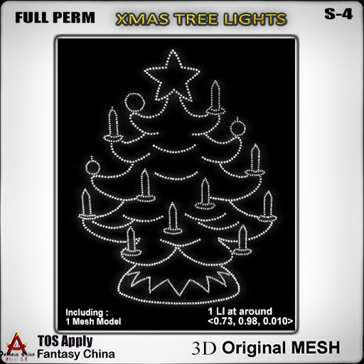 Full Perm Xmas Tree Lights s-4 