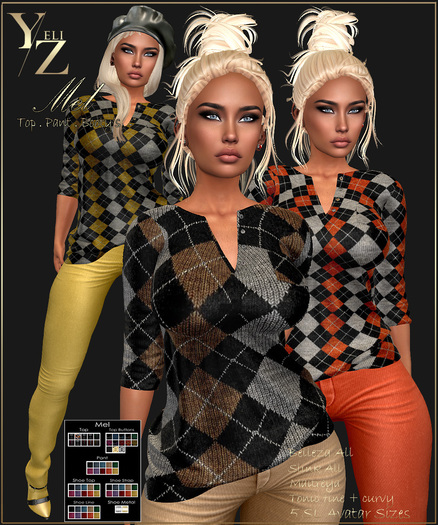 YELIZ MESH "MEL" Top . Pant . Booty w. HUD