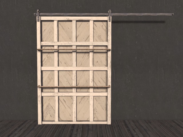 Barn Door Clothing Rack