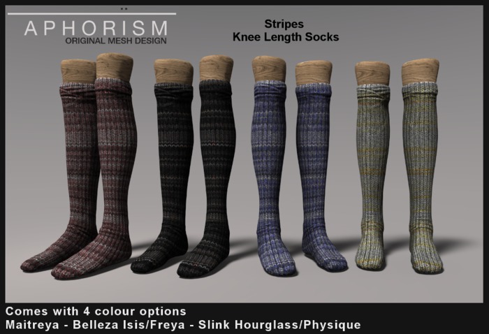 !APHORISM! Knee Socks - Colours