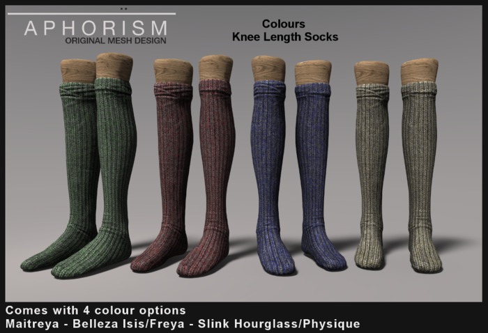 !APHORISM! Knee Socks - Colours