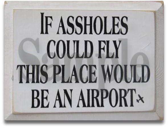 SIGN - Airport Notice