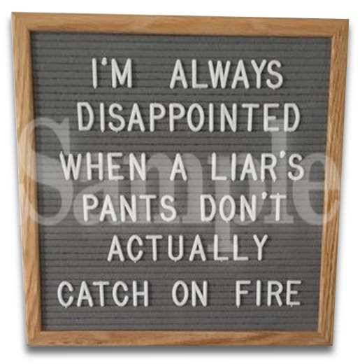 SIGN - Liar Pants