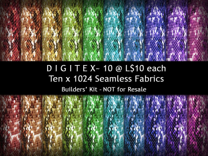 DIGITEX L$10 x 10 - Sequin Snake