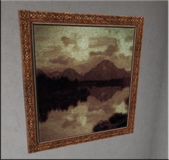 Calm Lake Painting (oil texture) by Majestic