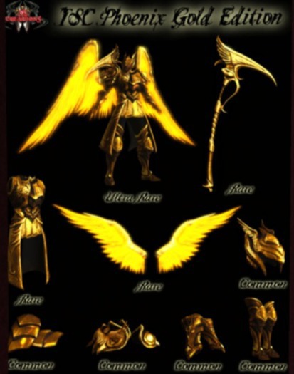 TSC Gold Phoenix Chestplate RARE