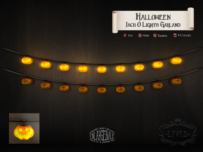 LiViD : Jack O Lights Garland