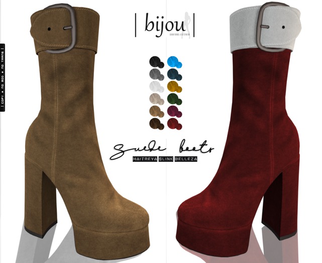 bijou. Suede Boots (ADD2UNPACK)