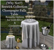{Why Not?} Berwick Collection Champagne Falls Table-Boxed
