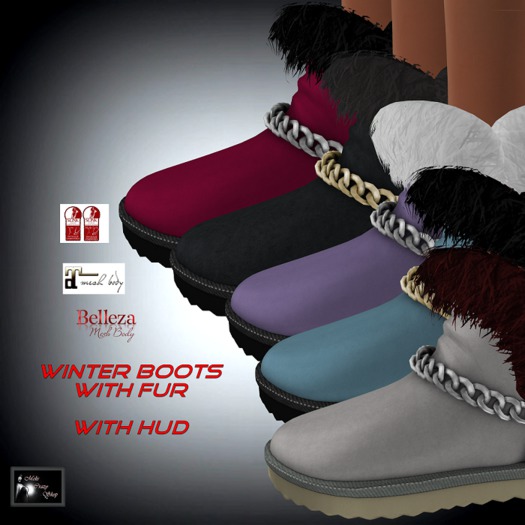 Flat Fur Boots