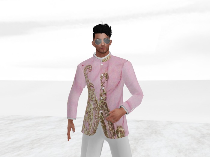 ..:Sui-Dhaga Ethnic Pink & Gold Kurta :...