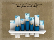 THD~ Snowflake candle shelf