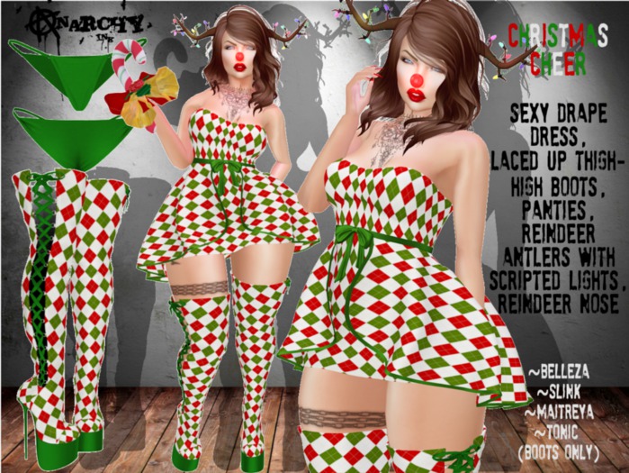 { An@rchy Ink } Christmas Cheer WhiteDiam