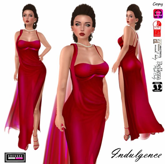 ::DBL:: Indulgence Gown (Classic/Mesh Fits) Ruby
