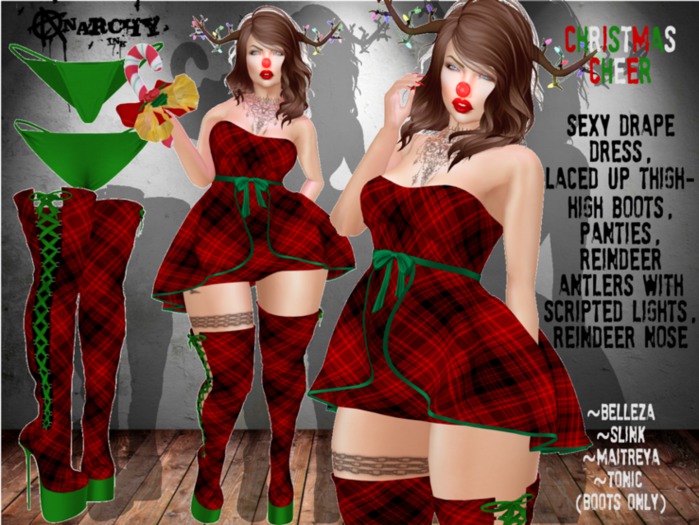 { An@rchy Ink } Christmas Cheer RedBlkPlaid