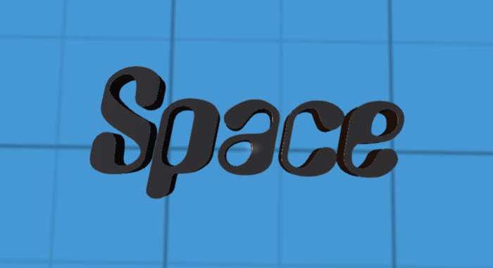 Space Sign decoration - Mesh -